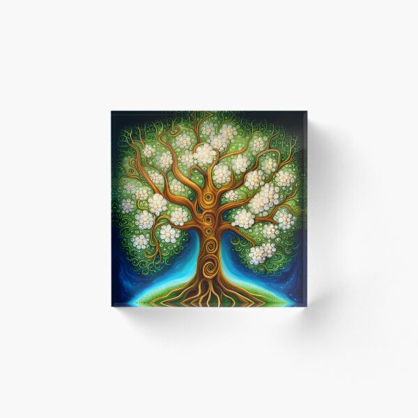 Item preview, Fantasy Tree with White Flowers designed and sold by AuroraSpringer.