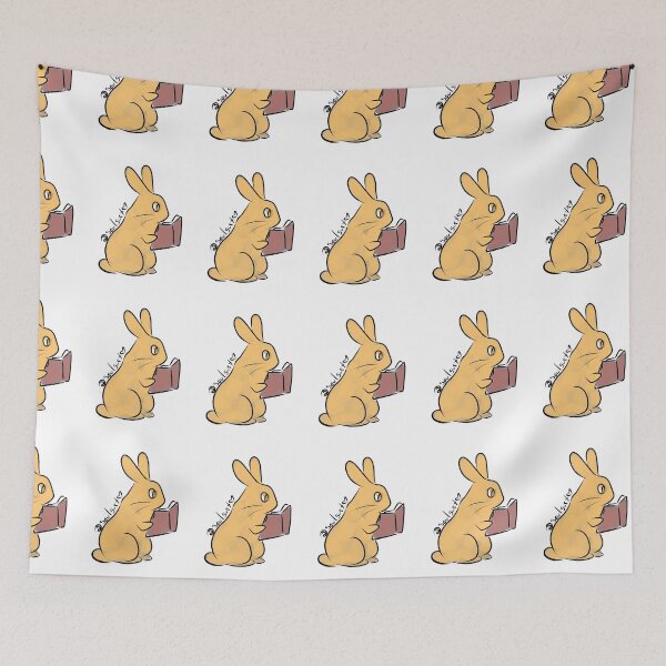 Item preview, book bunny designed and sold by bunnyghoulinc.