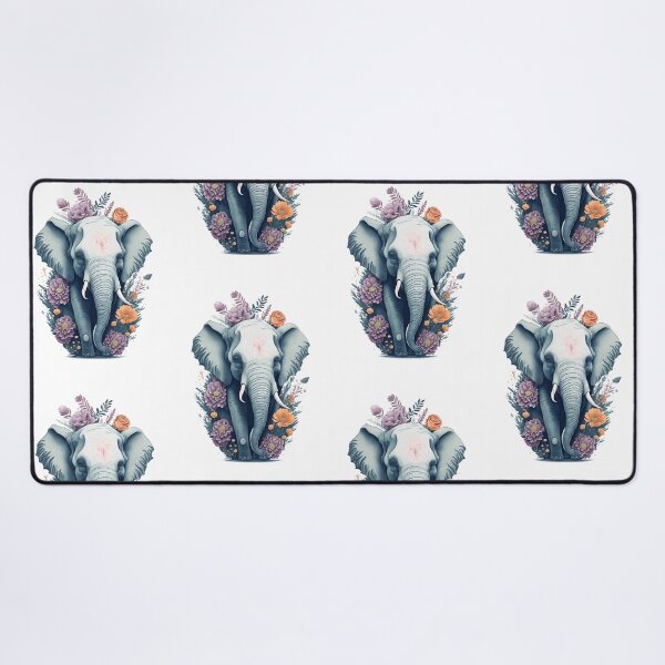 Item preview, Elephant with Flowers designed and sold by monkycl.