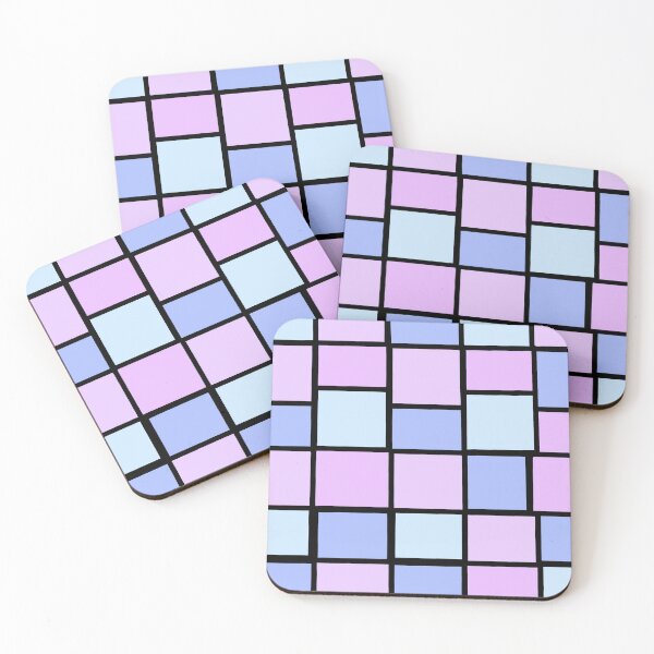 Item preview, Cotton candy mosaic squares  designed and sold by awsomepatterns.