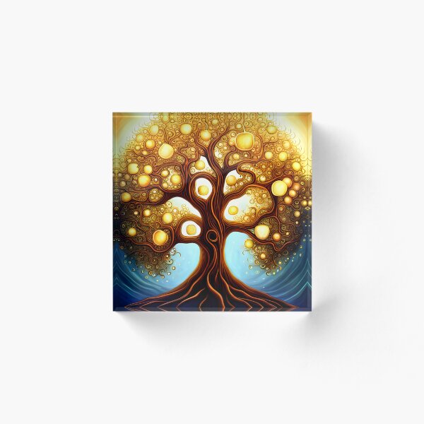 Item preview, Fantasy Tree with Golden Fruit designed and sold by AuroraSpringer.