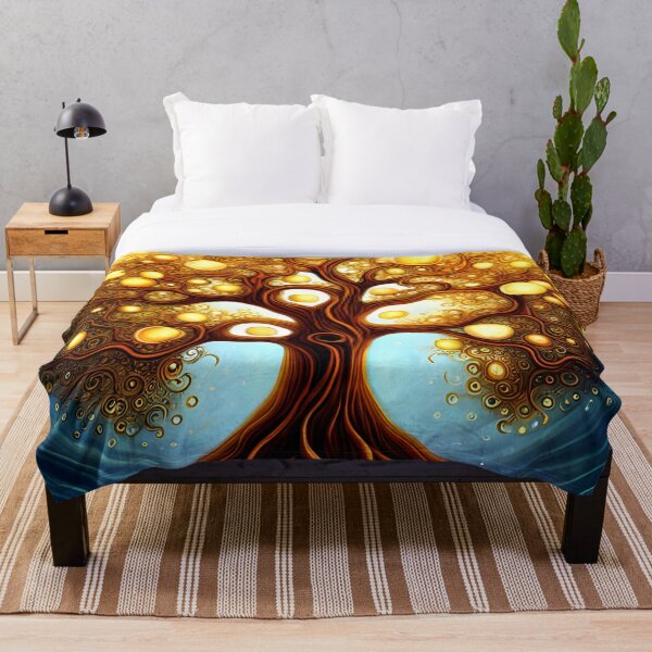 Item preview, Árbol de fantasía con fruta dorada designed and sold by AuroraSpringer.
