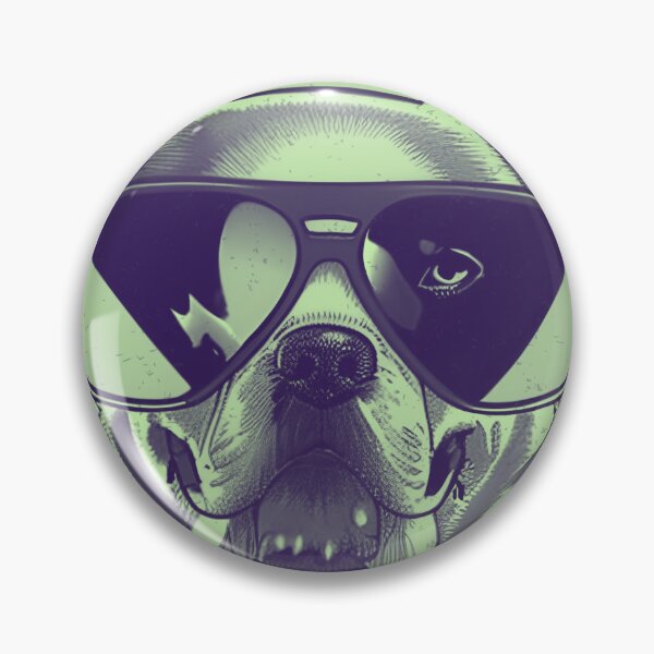 Item preview, Cool dog in sunglasses - Retro style / Good vibes designed and sold by All-About-Life.