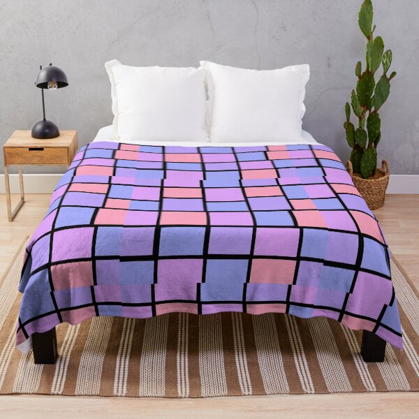 Item preview, Pink red mosaic squares  designed and sold by awsomepatterns.