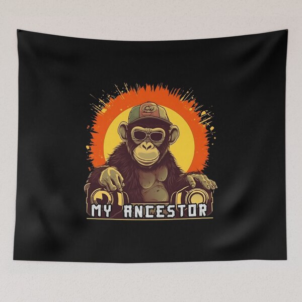 Item preview, My Ancestor Monkey Cool DJ Ape designed and sold by MLArtifex.