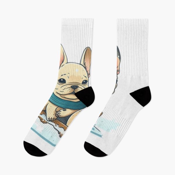 Item preview, Frenchies on a Sled French Bulldog  designed and sold by PetsEnough.