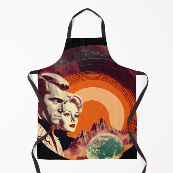 Item preview, Surrealist Planets Lovers Vintage Couple designed and sold by Synthetic-Dream.