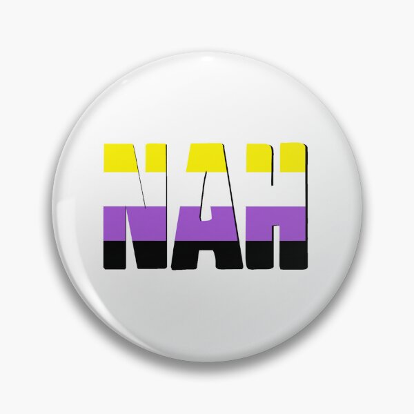 Item preview, Nonbinary Flag Nah designed and sold by Embyr Rose.