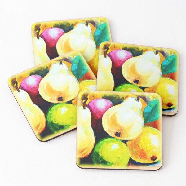 Item preview, "Bright  Pears Tree Fruit" Cute Painting. Buy Now  designed and sold by Health And Fitness Posts e-Store.