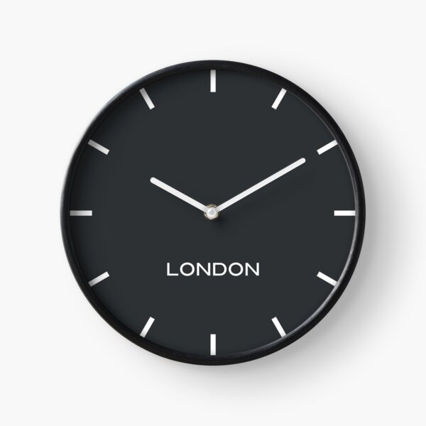 Item preview, London Time Zone World Wall Clock-Phantom Black designed and sold by Andrew0506.