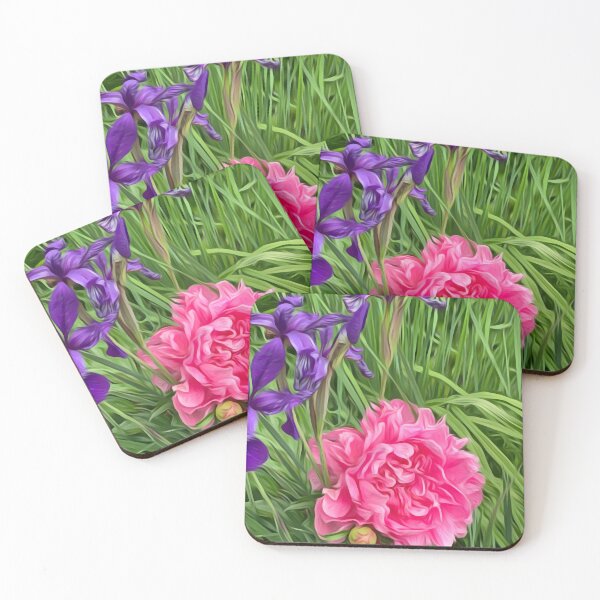 Item preview, Peony e Iris tan bien juntas designed and sold by DianeLindonCoy.