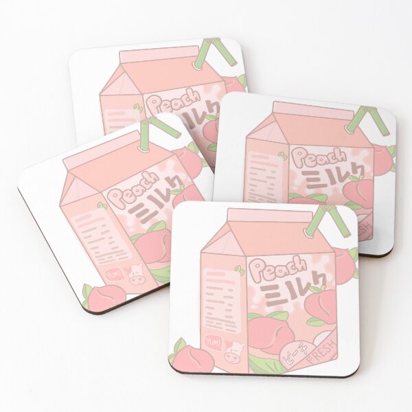 Item preview, Peach Milk, Japanese Chibi Design designed and sold by AniMayhemMerch.
