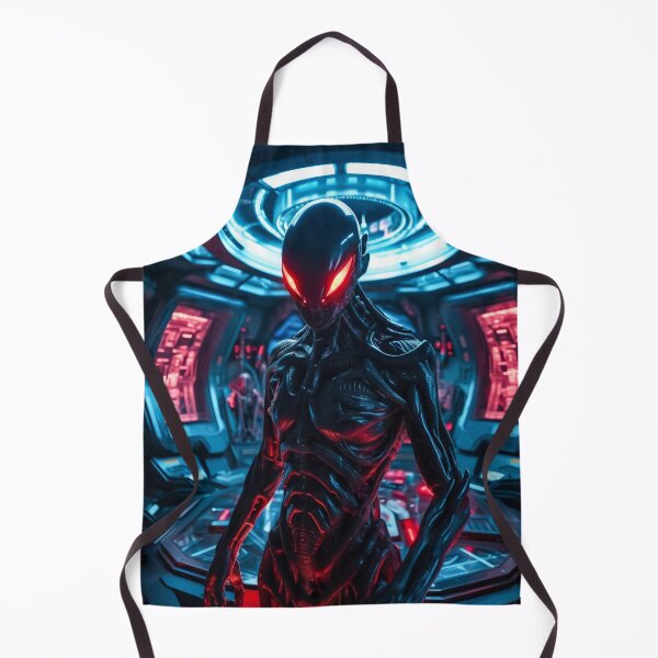 Item preview, Otherworldly Encounter: A Realistic Alien in a Futuristic Scene designed and sold by CreationP.