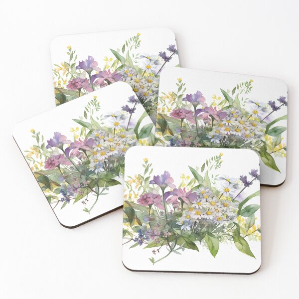 Item preview, Wild flowers in watercolor designed and sold by VisualDepot.