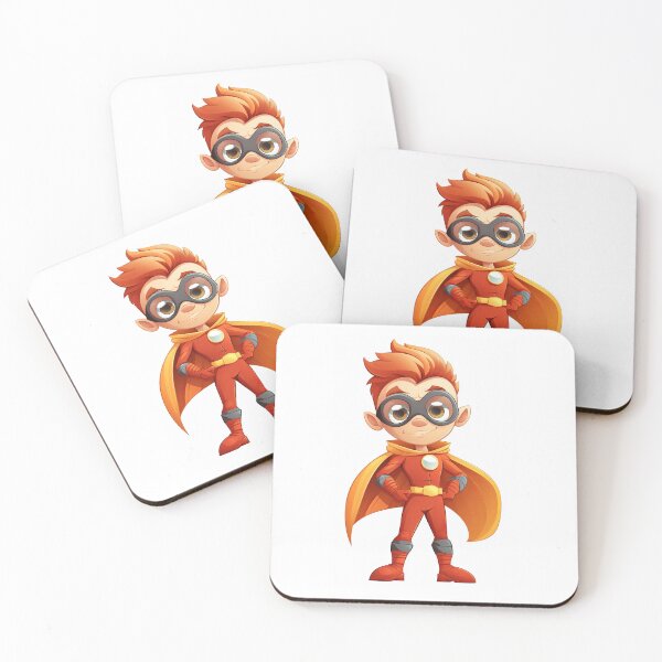 Item preview, Superhero in Disguise: Boy with Glasses in Red Costume designed and sold by Paintings By Simon .