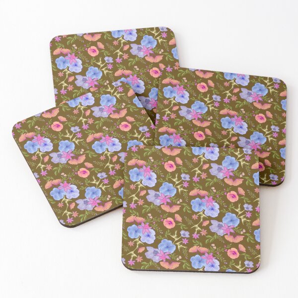 Item preview, Sweet Blooms - Brown designed and sold by JaselviiStudio.