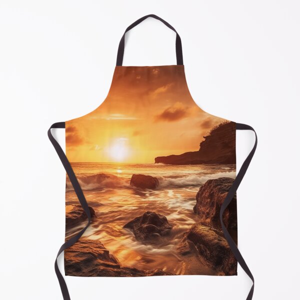 Item preview, Tranquil Sunset: Pacific Ocean Seascape Art for Calming Coastal Home Decor designed and sold by PrettiGreene.