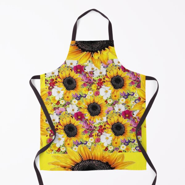Item preview, YELLOW ABSTRACT SUNFLOWER GARDEN ART designed and sold by sharlesart.