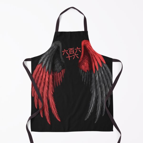 Item preview, Red and Black Angel Wings with Chinese 666 designed and sold by GeorgiosT.
