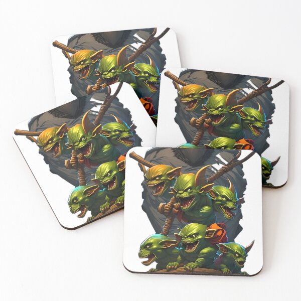 Item preview, Goblin Gang - A Fierce and Colorful Illustration of a Squad of Goblins designed and sold by GalihDA.