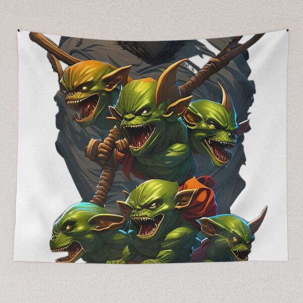 Item preview, Goblin Gang - A Fierce and Colorful Illustration of a Squad of Goblins designed and sold by GalihDA.