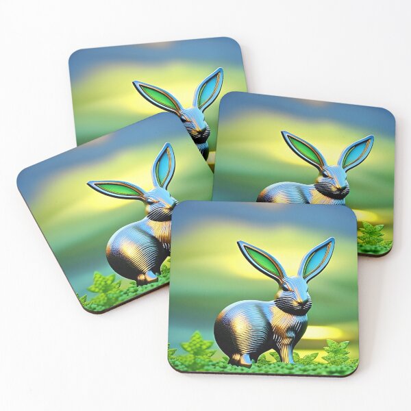 Item preview, Metal Bunny Rabbit in the countryside designed and sold by DreamyEscapism.