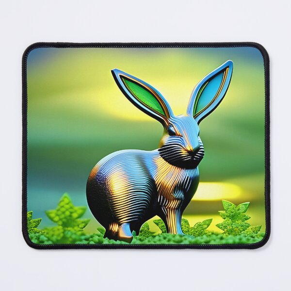 Item preview, Metal Bunny Rabbit in the countryside designed and sold by DreamyEscapism.