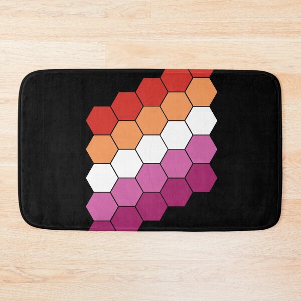 Item preview, Lesbian Pride Flag Hexagon Pattern designed and sold by TheirChoice.