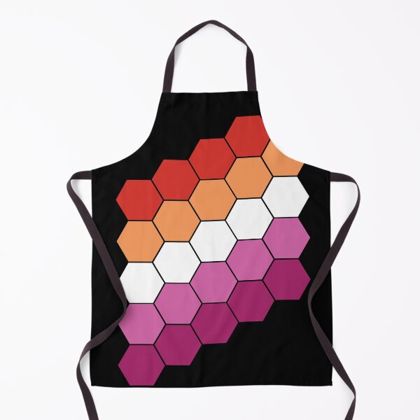 Item preview, Lesbian Pride Flag Hexagon Pattern designed and sold by TheirChoice.