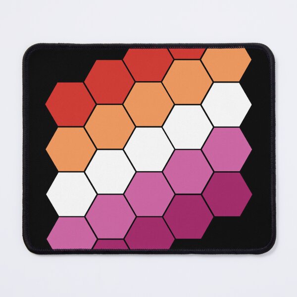 Item preview, Lesbian Pride Flag Hexagon Pattern designed and sold by TheirChoice.