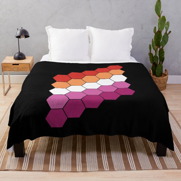 Item preview, Lesbian Pride Flag Hexagon Pattern designed and sold by TheirChoice.