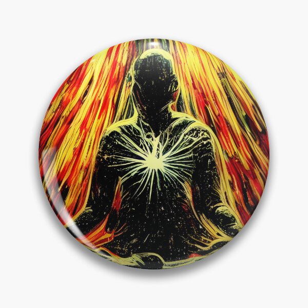 Item preview, Power of Will Meditation, Fiery Resolve, Intent and Focus, Psychedelic Psytrance Art designed and sold by TalosInitiative.