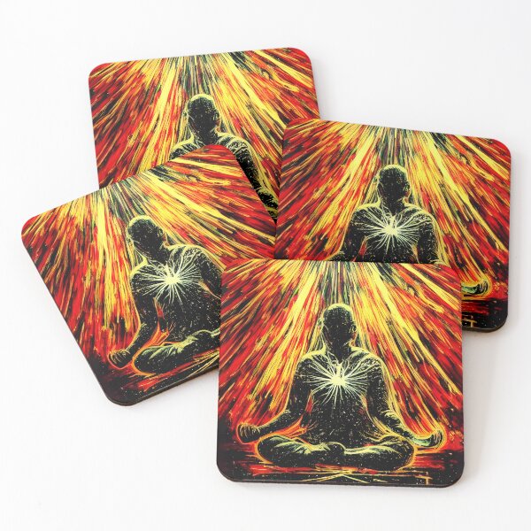 Item preview, Power of Will Meditation, Fiery Resolve, Intent and Focus, Psychedelic Psytrance Art designed and sold by TalosInitiative.