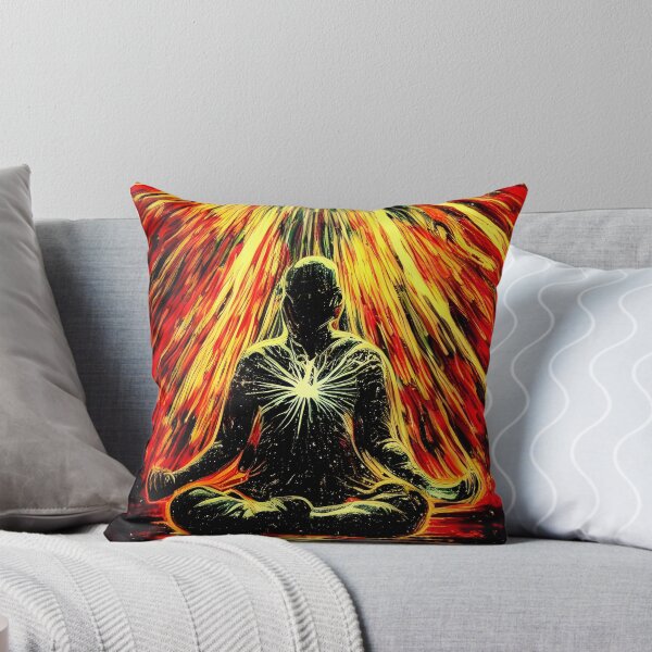 Item preview, Power of Will Meditation, Fiery Resolve, Intent and Focus, Psychedelic Psytrance Art designed and sold by TalosInitiative.