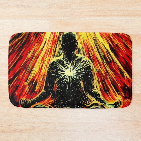 Item preview, Power of Will Meditation, Fiery Resolve, Intent and Focus, Psychedelic Psytrance Art designed and sold by TalosInitiative.