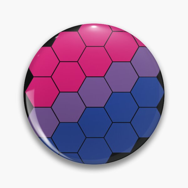 Item preview, Bisexual Pride Flag Hexagon Pattern designed and sold by TheirChoice.