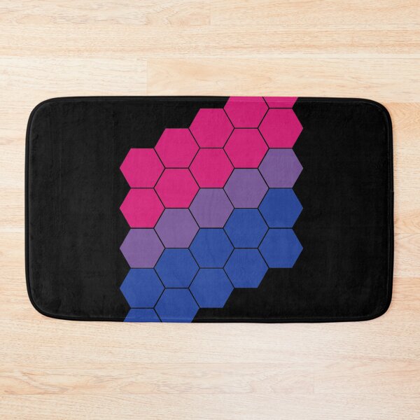 Item preview, Bisexual Pride Flag Hexagon Pattern designed and sold by TheirChoice.