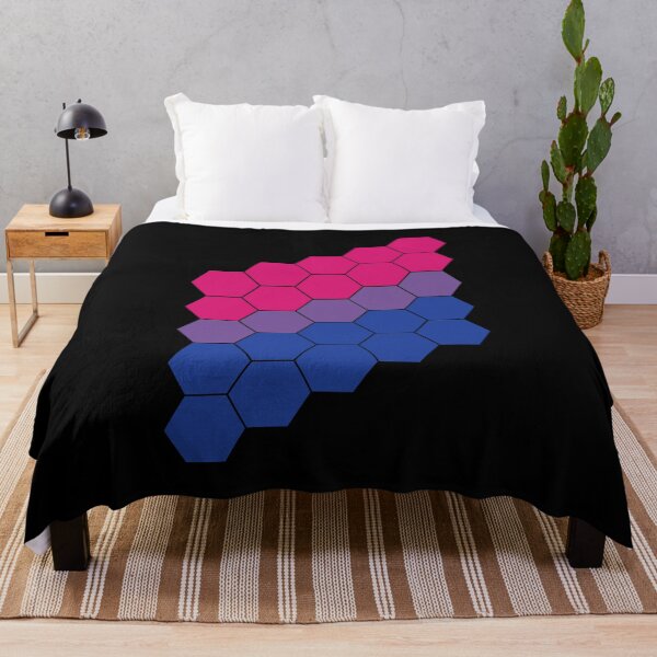 Item preview, Bisexual Pride Flag Hexagon Pattern designed and sold by TheirChoice.
