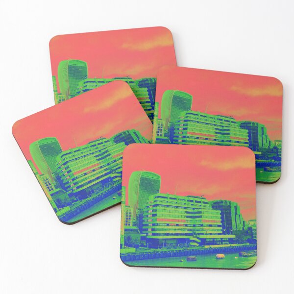 Item preview, London Walkie Talkie Colourful City Scape designed and sold by pocketuni75.