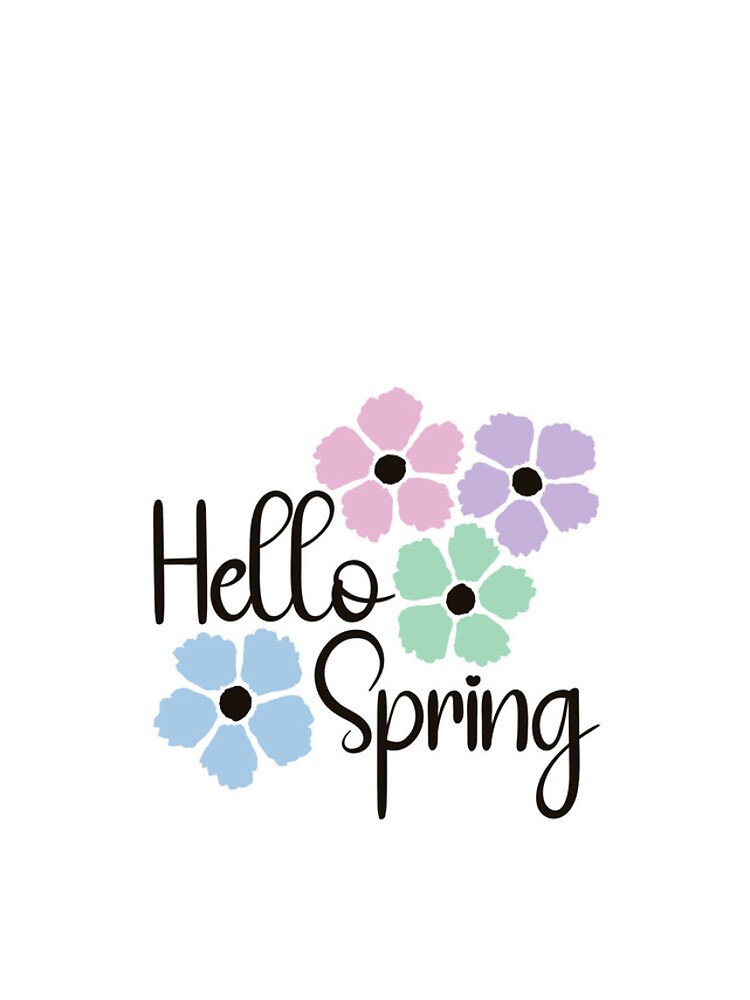 Thumbnail 4 of 4, iPhone Case, Hello Spring Rainbow Flowers designed and sold by CreativeDraws42.