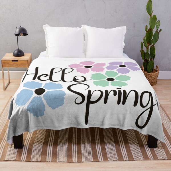Item preview, Hello Spring Rainbow Flowers designed and sold by CreativeDraws42.