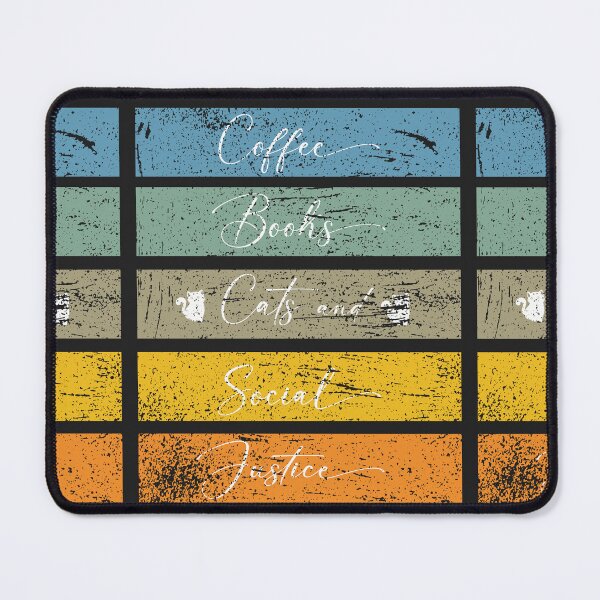 Item preview,  Books And Coffee And Cats And Social Justice,Funny Quote Grunge For Cat Lovers designed and sold by fatydesignspace.