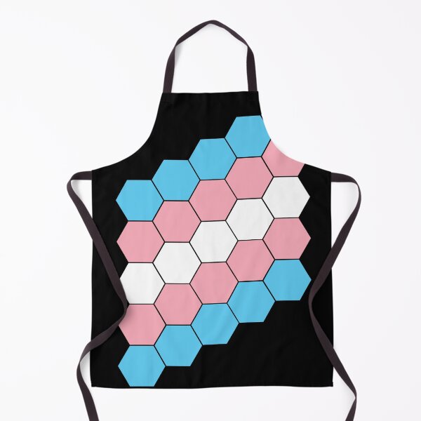 Item preview, Transgender Pride Flag Hexagon Pattern designed and sold by TheirChoice.