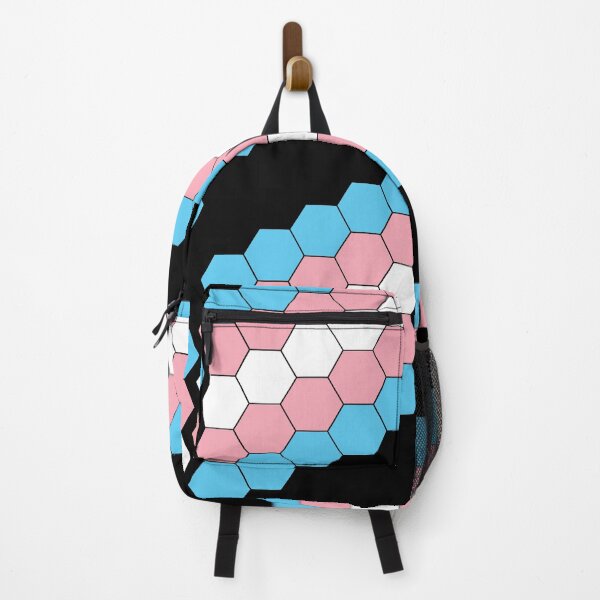 Item preview, Transgender Pride Flag Hexagon Pattern designed and sold by TheirChoice.