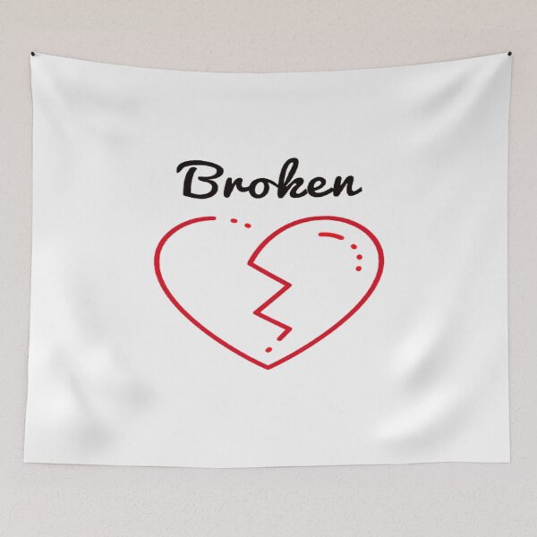 Item preview, Broken Heart - Heart Design - Broken Heart Shape - Broken Heart Shape Images - Broken Heart Design Drawing - Broken Heart Design Tattoo - Broken Heart Design Clothes designed and sold by surprise-to-me.