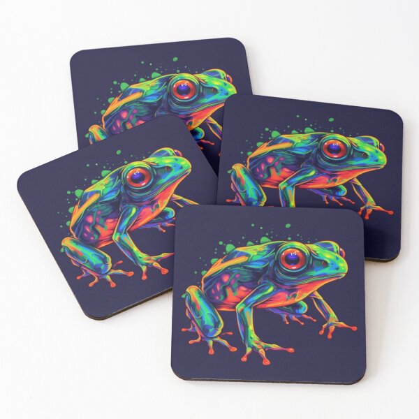 Item preview, Psychedelic frog designed and sold by vcress.