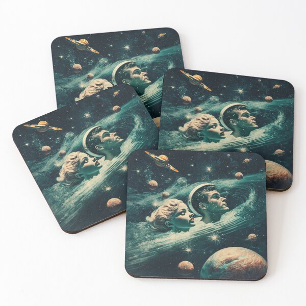 Item preview, Couple Swimming in Space Vintage designed and sold by Synthetic-Dream.