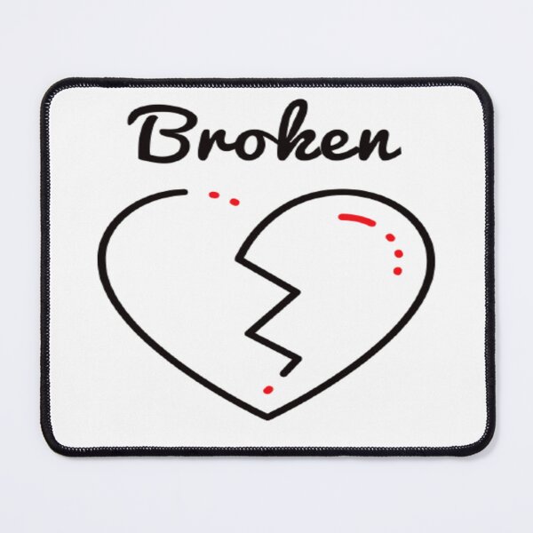 Item preview, Broken Heart - Heart Design - Broken Heart Shape - Broken Heart Shape Images - Broken Heart Design Drawing - Broken Heart Design Tattoo - Broken Heart Design Clothes designed and sold by surprise-to-me.
