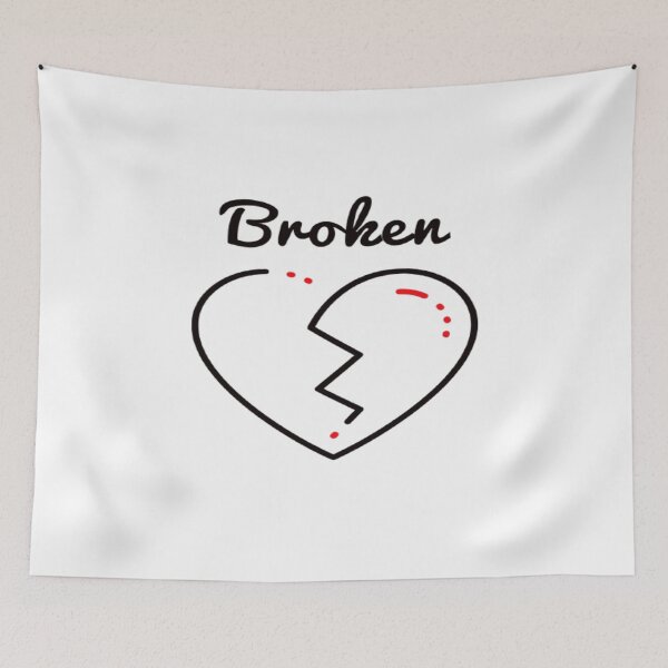 Item preview, Broken Heart - Heart Design - Broken Heart Shape - Broken Heart Shape Images - Broken Heart Design Drawing - Broken Heart Design Tattoo - Broken Heart Design Clothes designed and sold by surprise-to-me.