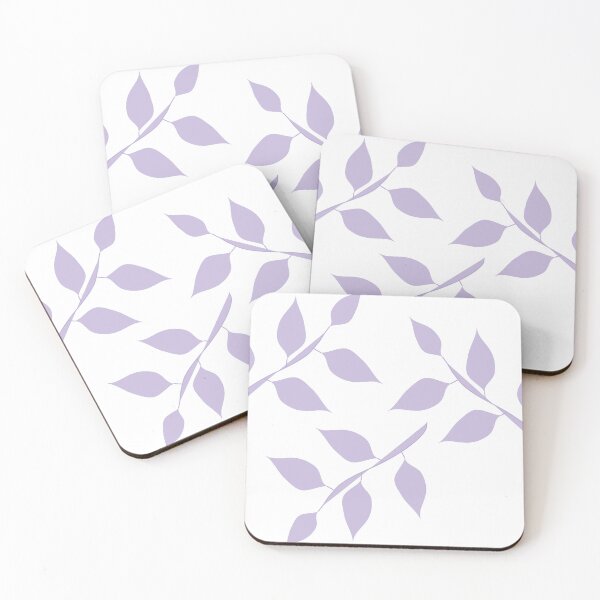 Item preview, Light Pastel Lavender Purple Leaf Pattern designed and sold by burbankdesigns.